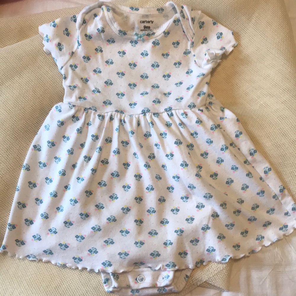 Floral onesie dress. 9m